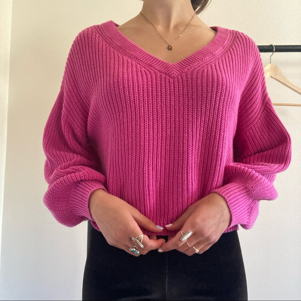 Hot Pink Sweater size S